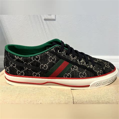 gucci snake black slip on|Gucci ace tennis shoes.